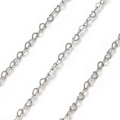 304 Stainless Steel Heart Link Chains