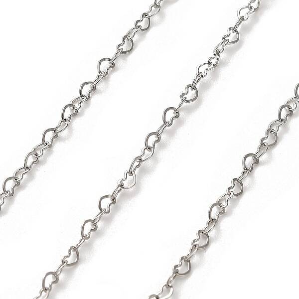 304 Stainless Steel Heart Link Chains
