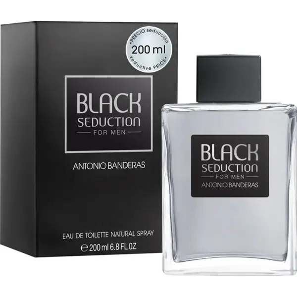 Antonio Banderas Black Seduction Eau de Toilette Spray 200ml