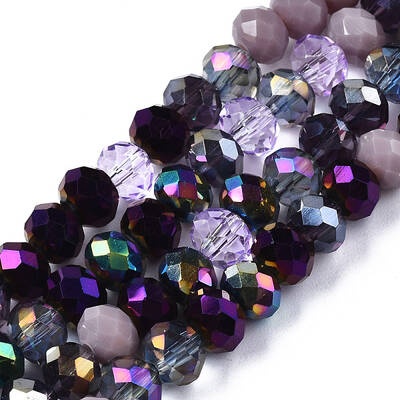 Electroplate Glass Beads Strands