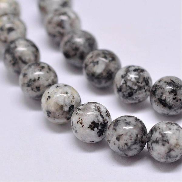 Natural Sesame Jasper/Kiwi Jasper Beads Strands