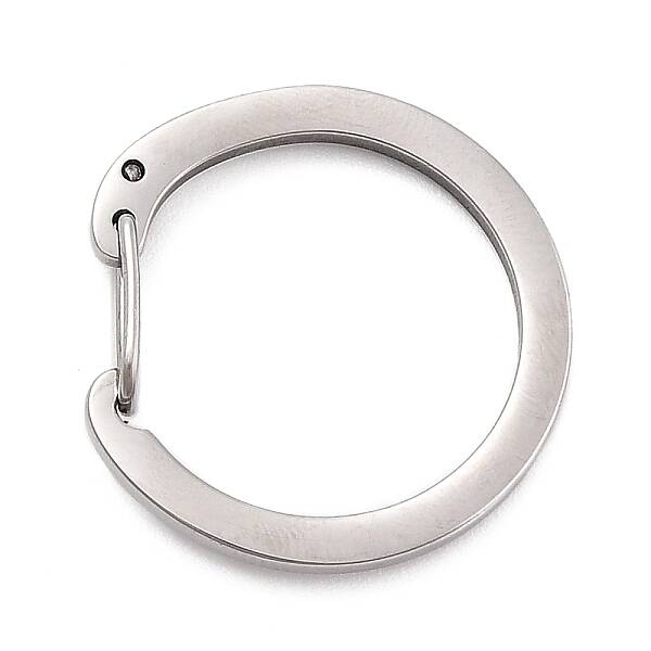 Non-Tarnish 304 Stainless Steel Push Gate Snap Key Clasps
