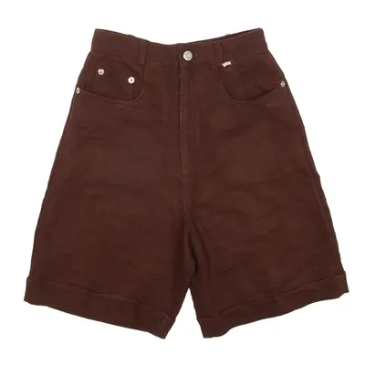 Casual Shorts Maroon Relaxed Womens XXS W23