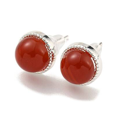 Natural Agate Stud Earrings