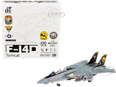 Grumman F-14D Tomcat Fighter Aircraft VF-31 Tomcatters USS Theodore Roosevelt The Last Flight (2006) United States Navy 1/144...