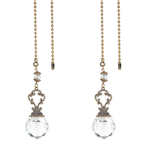 Faceted Glass Round Big Pendant Decorations