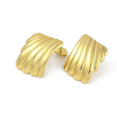 PVD Vacuum Plating 201 Stainless Steel Stud Earrings for Women