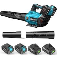 Seesii 40V Leaf Blower Cordless, 680CFM/210MPH Brushless Motor with 2 * 5200 mAh Batteries and 2*Chargers, Variable Speed Con...
