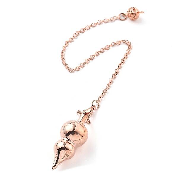 Brass Dowsing Pendulum Big Pointed Gourd Pendants