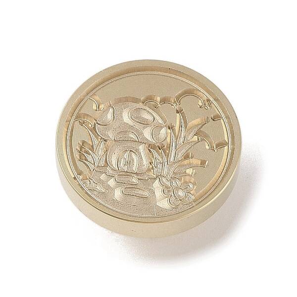 Golden Tone Wax Seal Brass Stamp Head