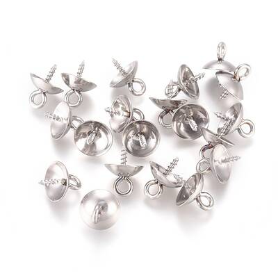 201 Stainless Steel Peg Bails Pendants