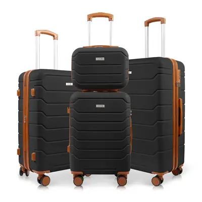 TSAćLIVEćLuggage 4 Piece Sets and 3 Piece Sets, PC+ABS Durable Suitcase with Spinner Wheel, TSA Lock Travel Luggage for M...