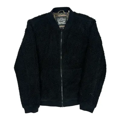 Levis Fleece Jacket - Large Black Polyester