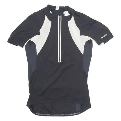 SCOTT Cycling Mens Jersey Black 1/2 Zip M