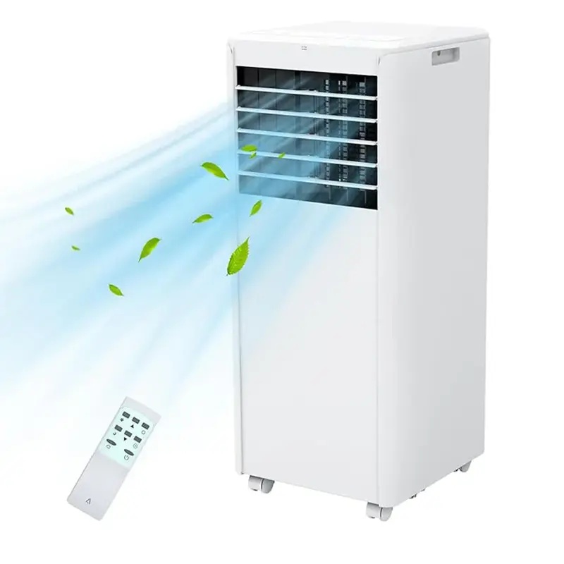 Garvee 8,000 BTUs Portable Air Conditioner Whisper-Quiet Sleep Mode, Fast Cooling, Easy Mobility with 360° Casters, and Simp...
