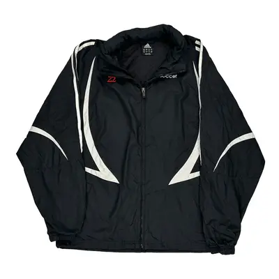 Soccer Adidas Jacket - Medium Black Polyester | Size: medium