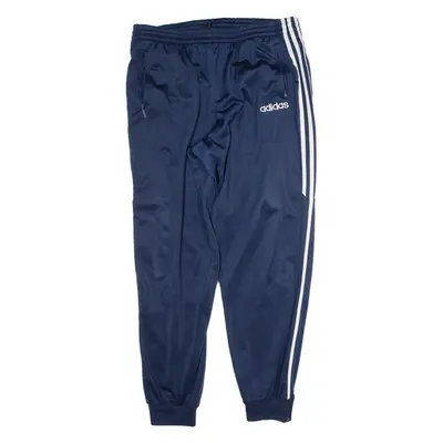 ADIDAS Mens Joggers Blue Tapered XL W38 L31