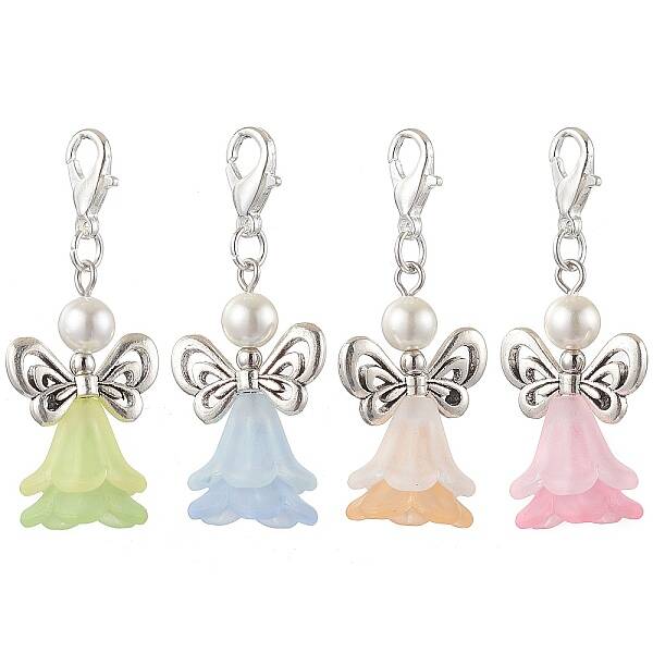 Angel Acrylic & Shell Pearl Pendant Decoration