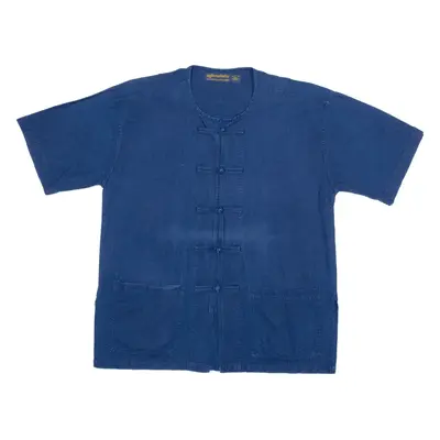 Eastern Plain Shirt Blue Short Sleeve Womens L