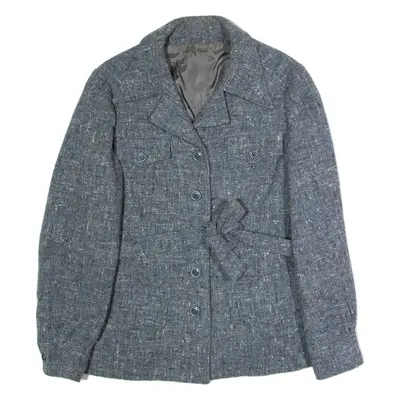 Womens Chore Jacket Grey Knit 90s M