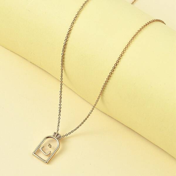 Arch Brass Pendant Necklaces