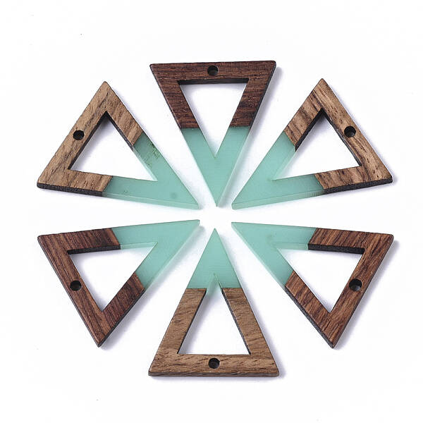 Resin & Walnut Wood Pendants