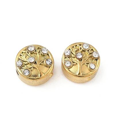 304 Stainless Steel Crystal Rhinestone Beads