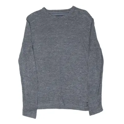 MARC O'POLO Jumper Grey Tight Knit Linen Mens S