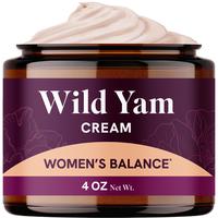 Wild Yam Cream for Hormone Balance | 3450mg Wild Yam for Herbal Menopause & PMS Support | Estrogen & Progesterone Free Balanc...