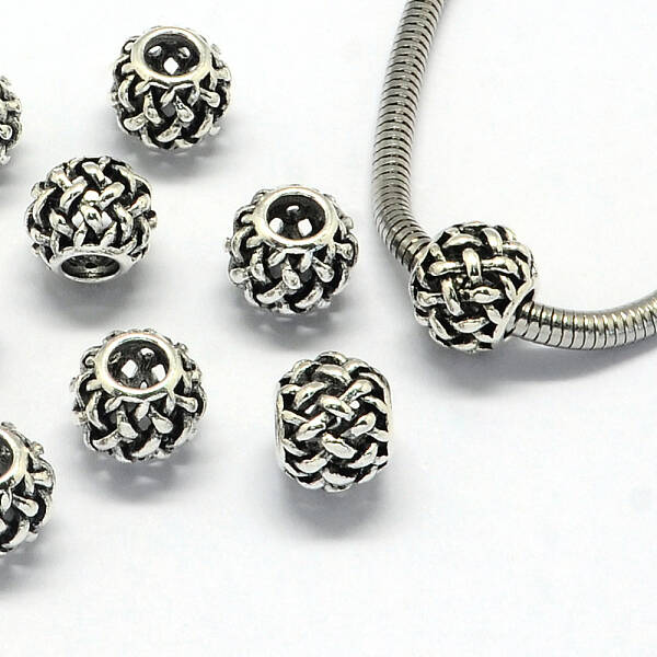 Alloy European Beads
