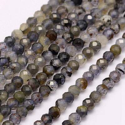 Natural Cordierite/Iolite/Dichroite Beads Strands