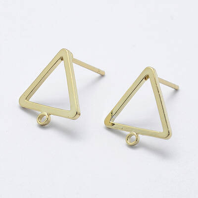 Brass Stud Earring Findings