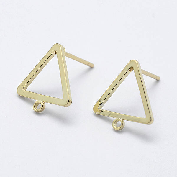 Brass Stud Earring Findings