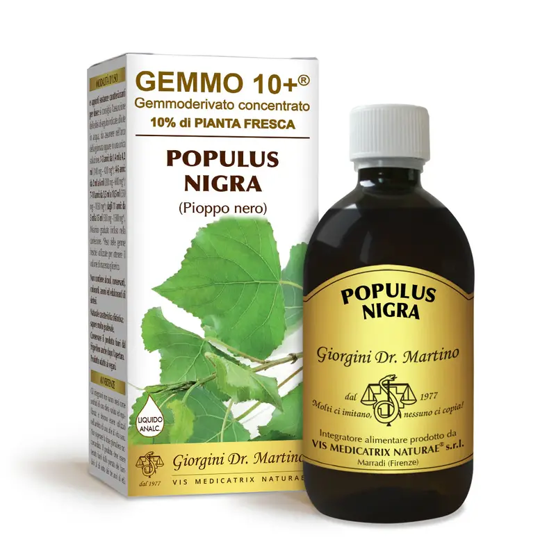 Dr Giorgini gemmo 10+ black poplar 500 ml non-alcoholic liquid