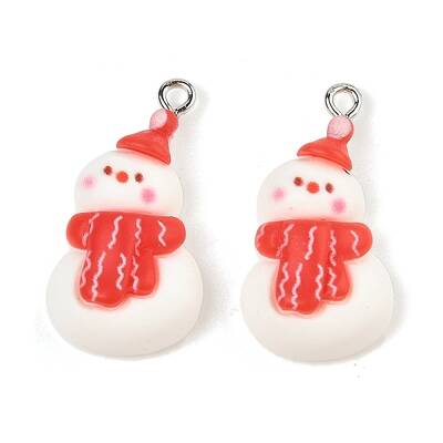 Christmas Theme Opaque Resin Pendants