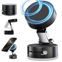 Vacuum Magnetic Phone Mount, Portable Foldable Car Phone Holder, Multifunctional Phone Stand for Home, Office, Phone Accessor...