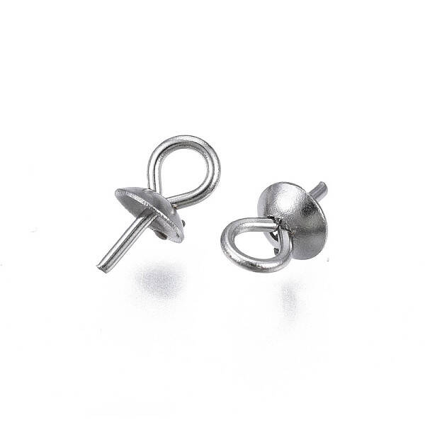 Non-Tarnish 304 Stainless Steel Cup Peg Bails Pendants