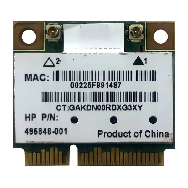 495848-001 HP AR5BHB92-H IEEE 802.11a/b/g/n 300Mbit/s 2.4/5GHz Dual-Band Half-Mini PCI-E Wireless LAN Card