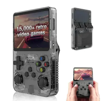 R36s Portable Handheld Game Console | Supports 15,000+ Games | Newest Updated OS | Open Source R36S with 3.5-Inch IPS Screen