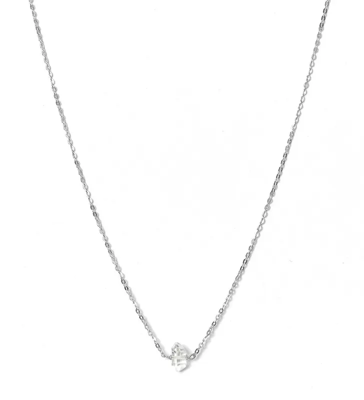 Dia Necklace | Gemstone: Herkimer Diamond | Metal Color: Silver