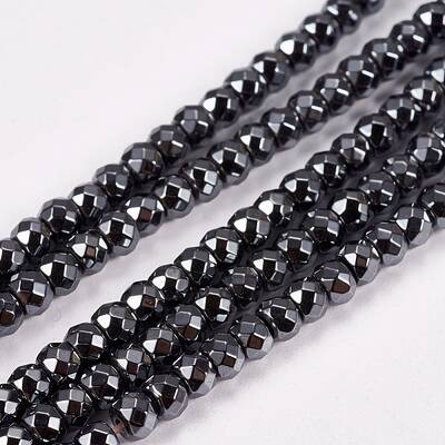 Non-Magnetic Synthetic Hematite Beads Strands