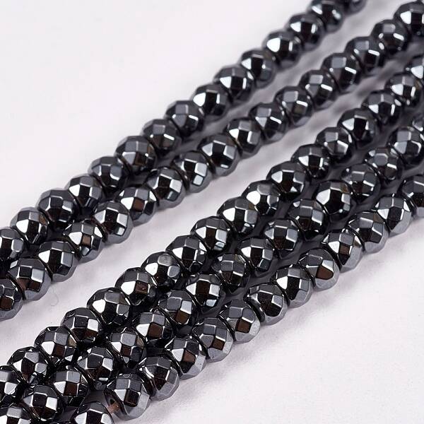Non-Magnetic Synthetic Hematite Beads Strands