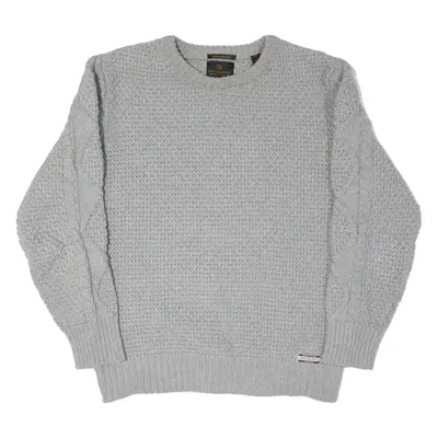 SCOTCH & SODA Boys Jumper Grey Chunky Knit L