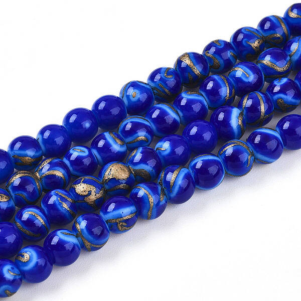 Baking Painted Glass Beads Strands