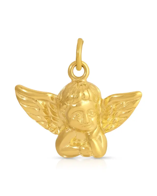 Large Angel Charm | Metal Color: Gold