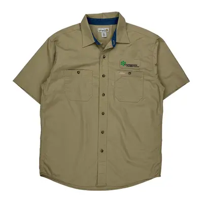 Cryogenic Transportation Carhartt Short Sleeve Shirt - Large Beige Cotton
