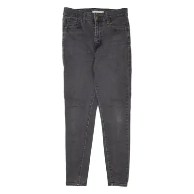 LEVI'S Mile High BIG E Womens Jeans Black Slim Skinny Denim W28 L28