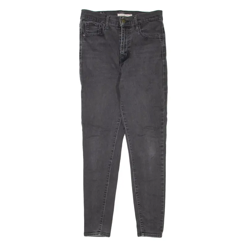 LEVI'S Mile High BIG E Womens Jeans Black Slim Skinny Denim W28 L28
