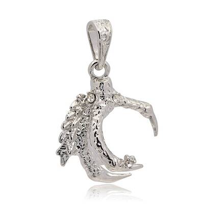 Platinum Plated Alloy Rhinestone Pendants