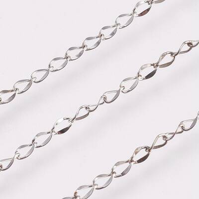 Tarnish Resistant 304 Stainless Steel Twisted Chain Curb Chains